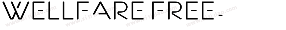 Wellfare Free字体转换